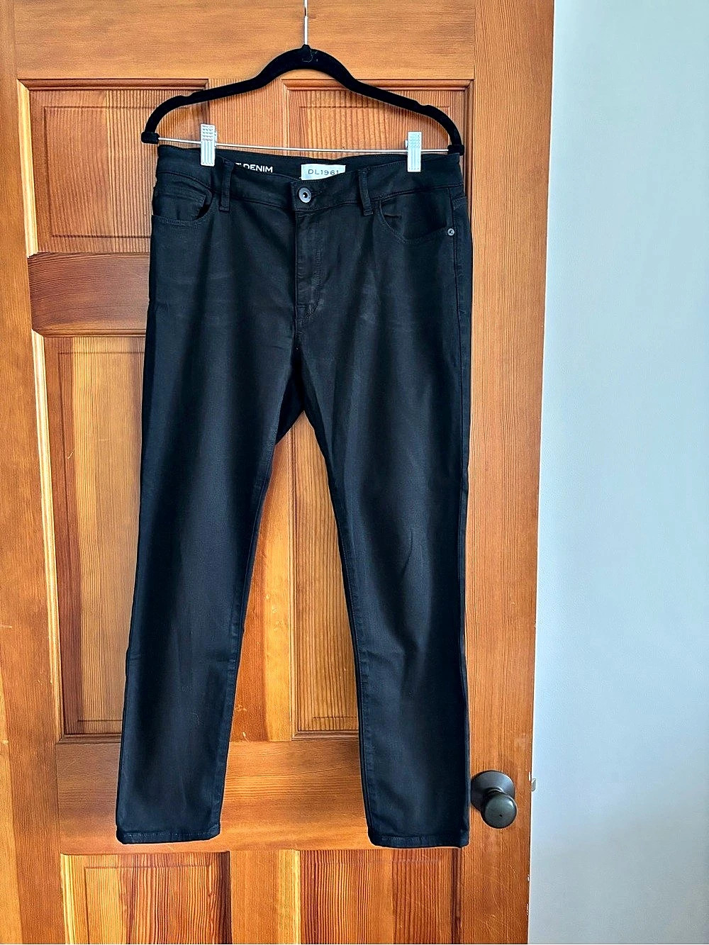 DL1961 Margaux Instasculpt Ankle Skinny Black Skinny Jeans Waist 31 Like New